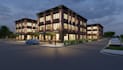 visualize apartment buildings, exterior 3d rendering