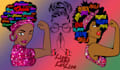 do black african american characters t shirts design