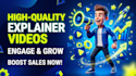 make custom explainer videos for you