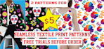 do seamless fabric prints and textile pattern print repeats