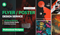 do eye catching food, event and gym flyer or poster design