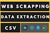 do web scrapping, data extraction, data scrape, excel, csv