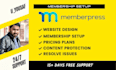 create membership website with memberpress