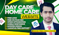 design home care website, kindergarten website, daycare website