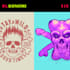 draw custom skull illustration design for tshirt and logo
