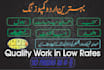 do urdu typing and retyping, book typing
