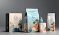do modern premium product packaging and label design
