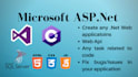 develop an aspnet mvc, dot net core or web forms webapp