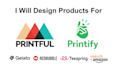 design products for printful, printify gelato, redbubble and others