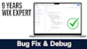 analyze and fix any bug or error on your wix website