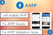 enable amp or fix error on wordpress website
