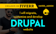 migrate, customize and develop drupal website