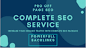 do complete seo package with quality backlinks