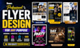 design modern flyer, brochure, bifold or trifold design