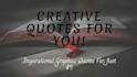 create inspirational qoutes design