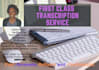 provide fast, accurate,  transcription services