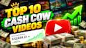 create top 10 faceless cashcow videos for youtube