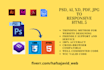 convert PSD to HTML responsive