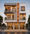 design house exterior and 3d render