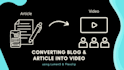 convert your blog into video using lumen5 and flexclip