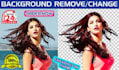 professionally remove background of any image