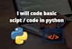 write basic python script