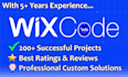 develop your wixsite with wix code velo and databases