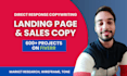 be your landing page and sales page copywriter