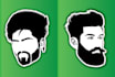 draw face silhouette logo minimalist face