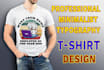 minimalist typography t shirt design
