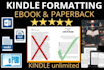 do paperback, ebook and book formatting for kdp and layout design