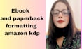 do paperback and ebook formatting