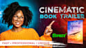 produce motivational book trailer with voice