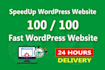 wordpress speed optimization, increase gtmetrix score