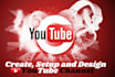create, setup and design youtube channel