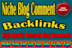 provide 200 niche relevant blog comment with high da pa