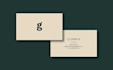 design a clean minimalist business card