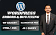 fix wordpress bugs in html css elementor divi wpbakery