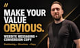 be your website copywriter for messaging structure and conversion copy