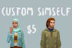 make you a simself with no custom content