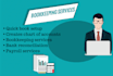 do bookkeeping using online quick book, xero and sap