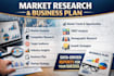comprehensive market research and business plan for startups