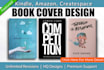 kindle, amazon, createspace book cover design within 24 hrs