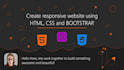 create a web page using HTML CSS and javascript