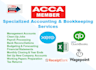 do bookkeeping in xero, quickbooks online and excel