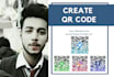 create qr code using your social media or website link