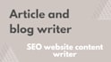 be your SEO content, article, and blog writer