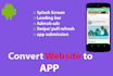 convert website to webview mobile app