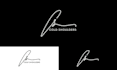 do a clean name monogram signature style logo design 24hour delivery