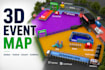 design 3d wayfinding map for events and exhibitions